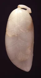 Lave-pinceau en forme de feuille de bananier sur la tige, fin de la dynastie Ming au début de la dynastie Qing